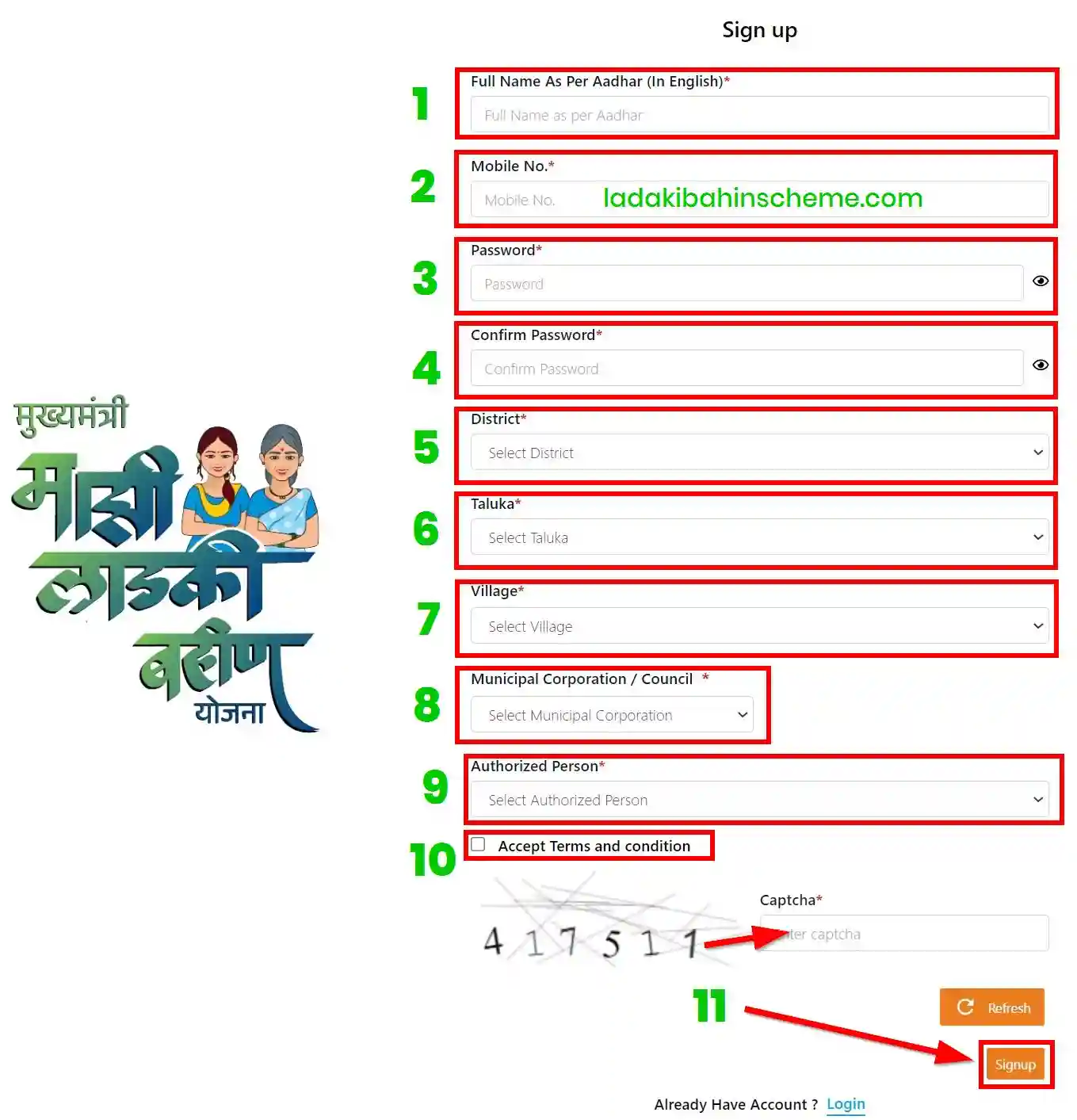 Ladki Bahin Yojana Registration Form Online 2026
